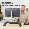 Fellowes datora monitora statīvs ar 3 augstuma regulējumiem - Hana LT monitora pacēlājs - Ergonomisks regulējams monitora statīvs datoriem - Maksimālais svars 22.6 kg - Melns