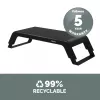 Fellowes datora monitora statīvs ar 3 augstuma regulējumiem - Hana LT monitora pacēlājs - Ergonomisks regulējams monitora statīvs datoriem - Maksimālais svars 22.6 kg - Melns
