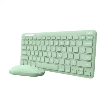 Trust Lyra 24942 bezvadu tastatūras un peles komplekts, zaļš