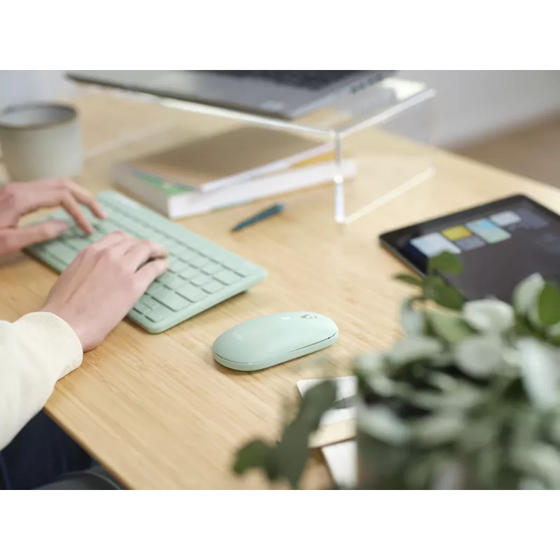Trust Lyra tastatūra Pele iekļauta Biroja RF Wireless + Bluetooth QWERTY US English zaļa