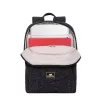 Mugursoma Rivacase 7923 33,8 cm 13,3 collas Melna Balta