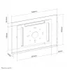 Neomounts sienas stiprinājuma planšetdatora turētājs WL15-660WH1 maksimālais ekrāna izmērs 32,8 cm