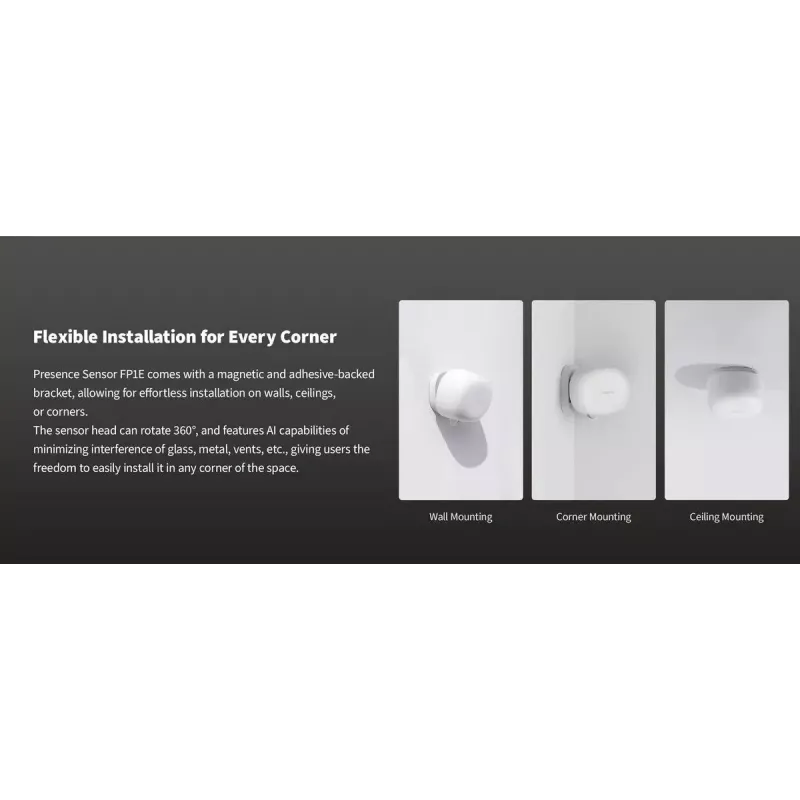 Viedās mājas klātbūtnes sensors, Modelis: FP1E PS-S03D, Aqara