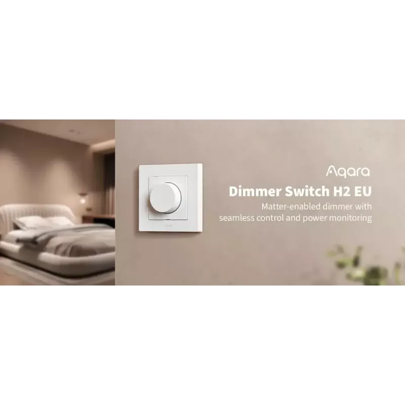 Aqara Dimmer Switch H2 EU balta gaismas slēdzis Aqara KD-R01D
