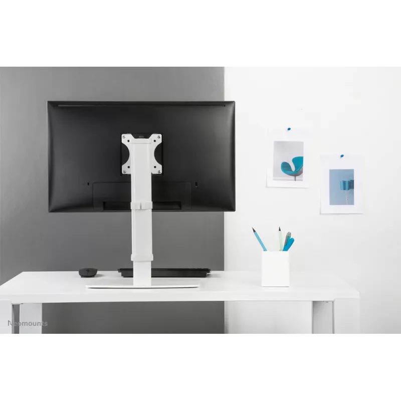 Neomounts FPMA-D890balta Monitora statīvs 10-30 collas, brīvi stāvošs, 6 kg, 25.4 cm (10 collas), 76.2 cm (30 collas), 100 x 100 mm, Balta