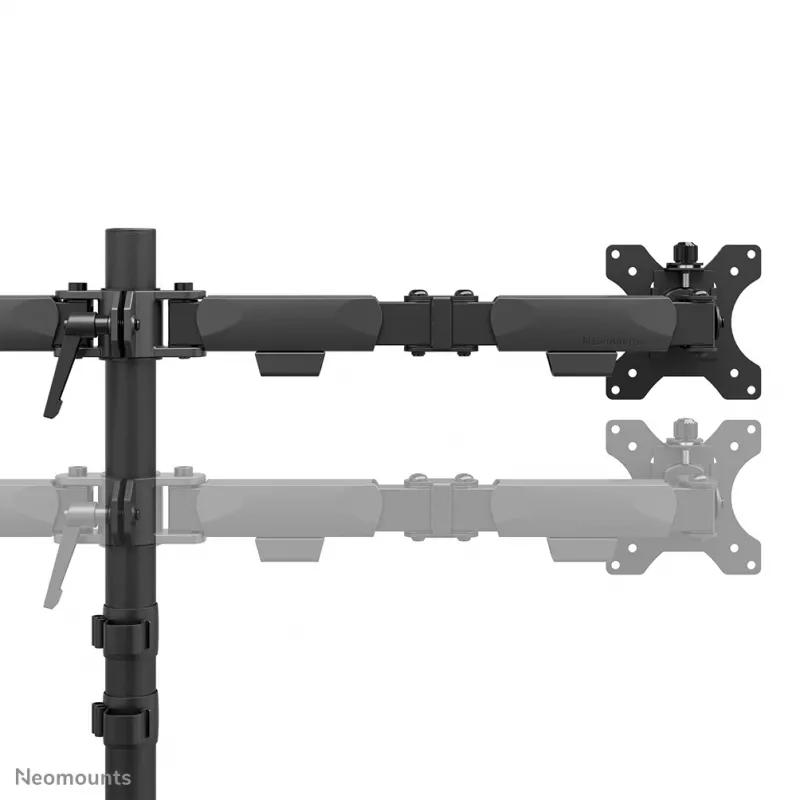 Neomounts DS60-600BL2 Monitora kronšteins 10-32 collas - Quick-fix - 180°-stop