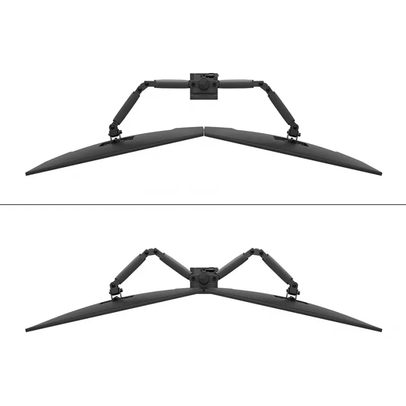 Neomounts DS60-600BL2 Monitora kronšteins 10-32 collas - Quick-fix - 180°-stop