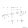 Neomounts DS60-600BL2 Monitora kronšteins 10-32 collas - Quick-fix - 180°-stop