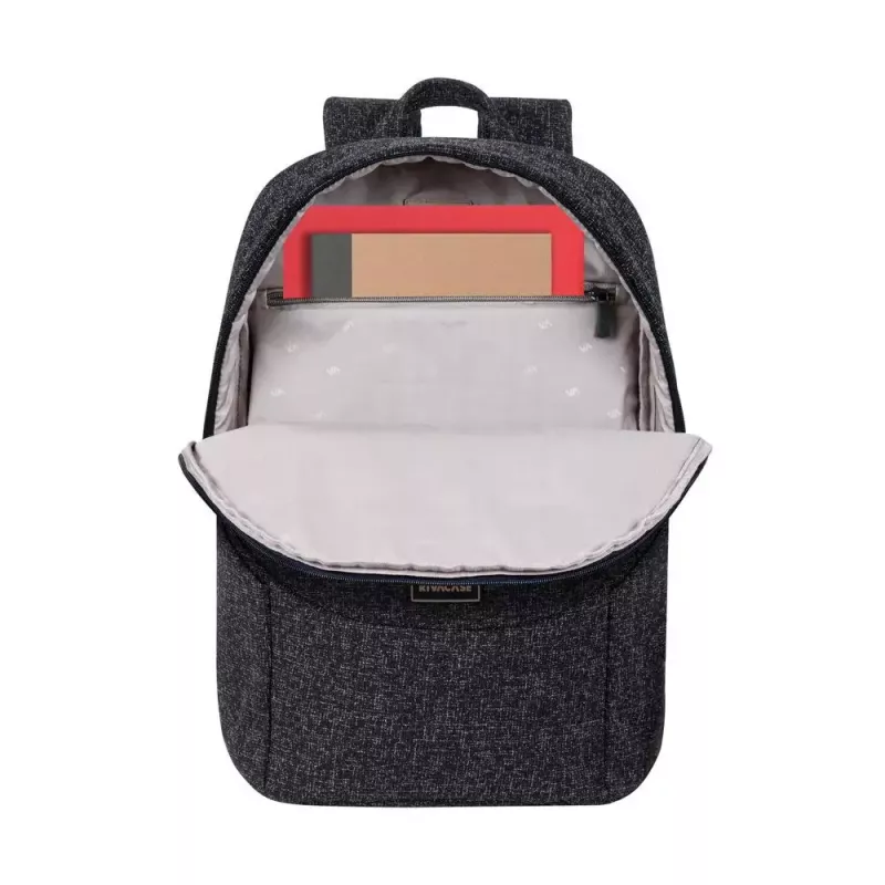 Mugursoma Rivacase 7962 39,6 cm (15,6 collas) Melna Balta Pārnēsāšanas rokturis Plecu siksna