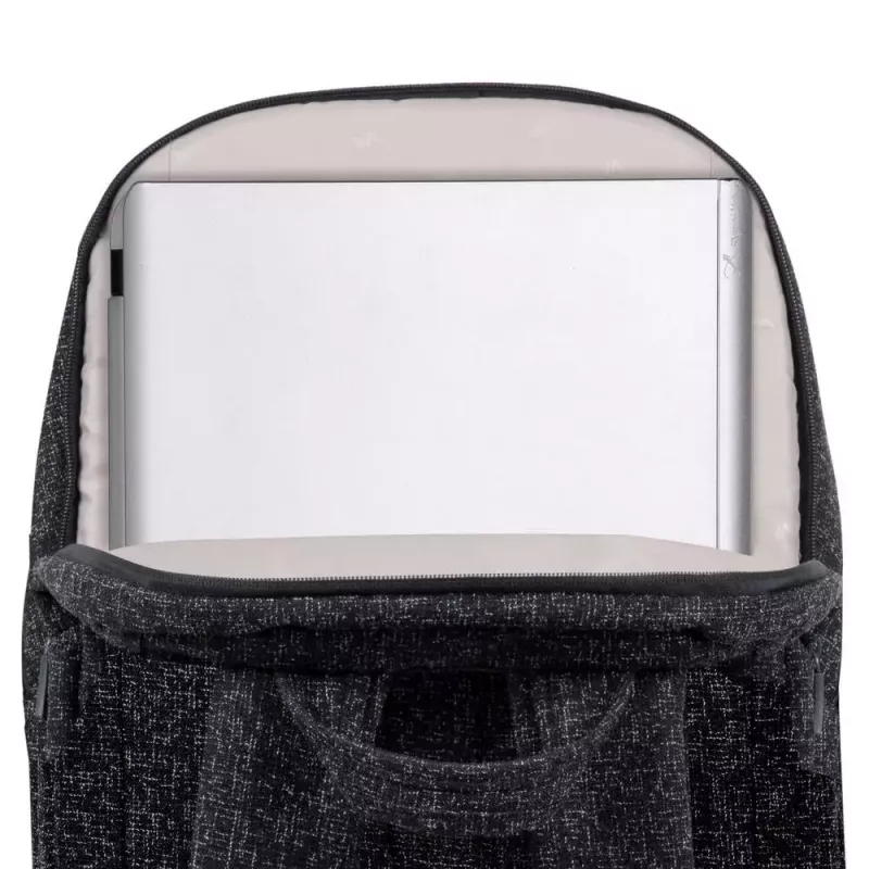 Mugursoma Rivacase 7962 39,6 cm (15,6 collas) Melna Balta Pārnēsāšanas rokturis Plecu siksna