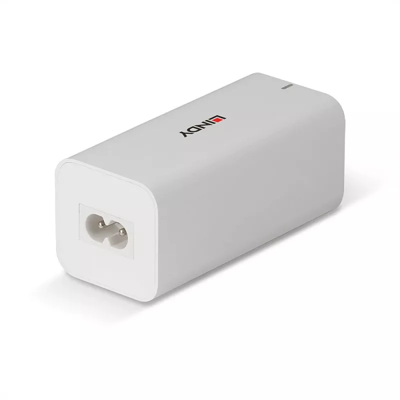 Lādētājs Lindy 100W 4-Portu USB Type A & C GaN lādētājs iekštelpām maiņstrāva Universāls