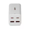 Lādētājs Lindy 100W 4-Portu USB Type A & C GaN lādētājs iekštelpām maiņstrāva Universāls