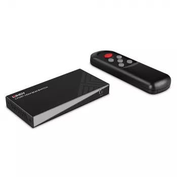 Lindy 3 Portu HDMI 8K60 Slēdzis HDMI USB Micro-USB Melns 4320p 48 Gbit/s