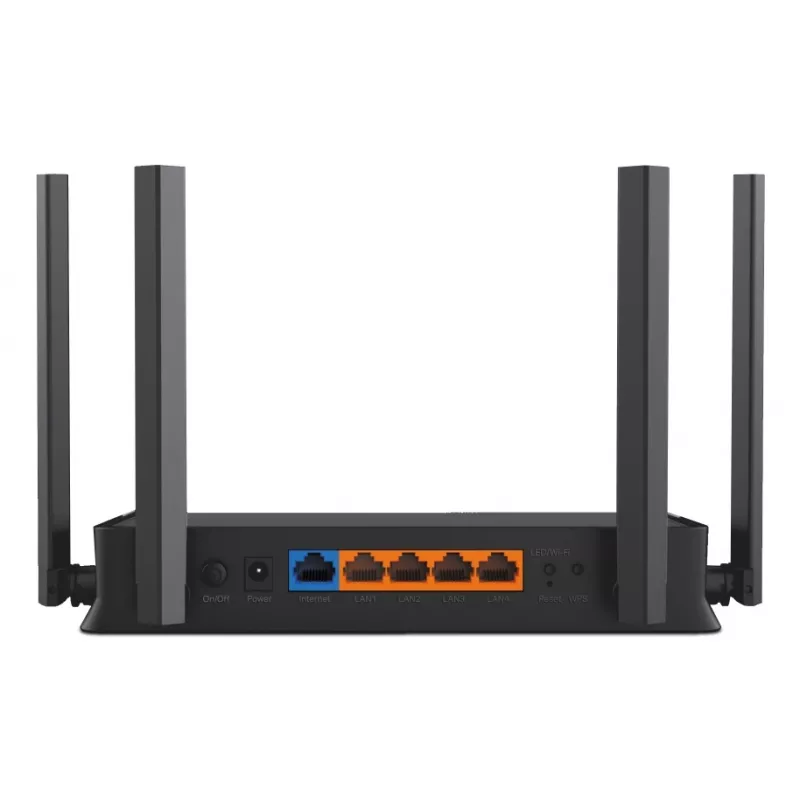 TP-Link Archer BE220 bezvadu maršrutētājs Gigabit Ethernet Divjoslu (2,4 GHz / 5 GHz) Melns