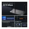TP-Link Archer BE220 bezvadu maršrutētājs Gigabit Ethernet Divjoslu (2,4 GHz / 5 GHz) Melns
