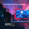 TP-Link Archer BE220 bezvadu maršrutētājs Gigabit Ethernet Divjoslu (2,4 GHz / 5 GHz) Melns