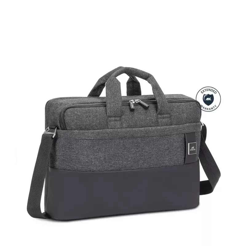Portfelis Rivacase Lantau 39.6 cm (15.6 collas) Melns Pelēks 8831 Melns MELANGE