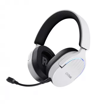Trust GXT 491W FAYZO austiņas ar vadu un bezvadu savienojumu Galvas lente Spēļu USB Type-C Bluetooth Melns, Balts