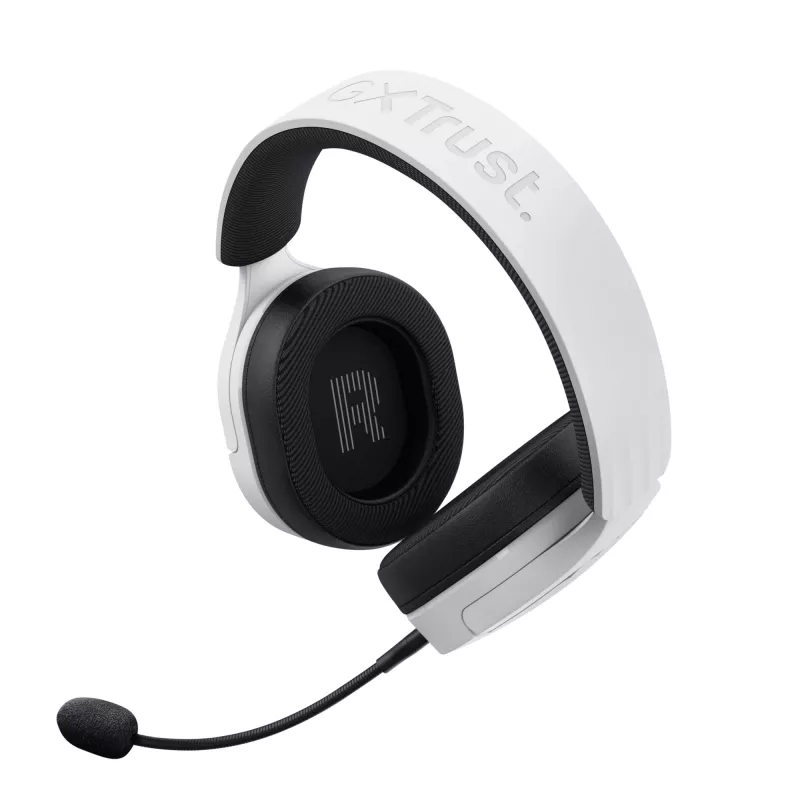 Trust GXT 491W FAYZO austiņas ar vadu un bezvadu savienojumu Galvas lente Spēļu USB Type-C Bluetooth Melns, Balts