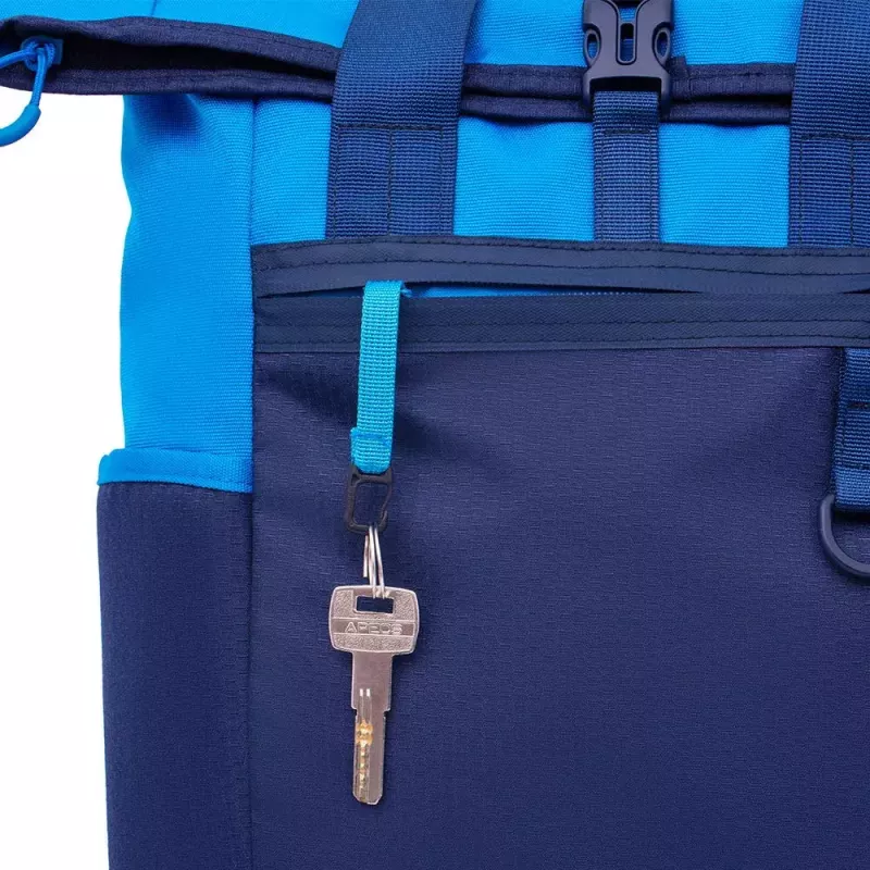 Mugursoma Rivacase Dijon 39,6 cm (15,6 collas) Zila 1 nodalījums Pārnēsāšanas rokturis Plecu siksna
