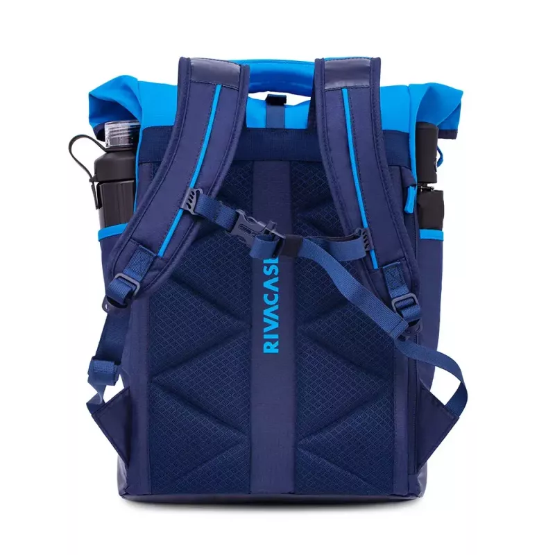 Mugursoma Rivacase Dijon 39,6 cm (15,6 collas) Zila 1 nodalījums Pārnēsāšanas rokturis Plecu siksna