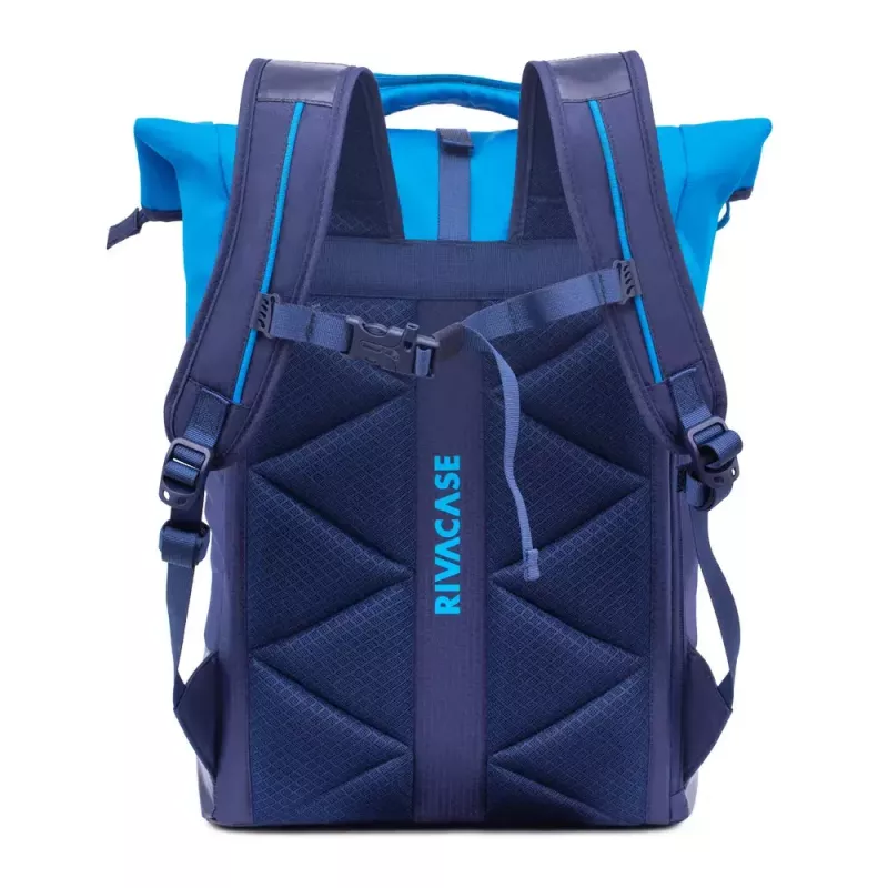 Mugursoma Rivacase Dijon 39,6 cm (15,6 collas) Zila 1 nodalījums Pārnēsāšanas rokturis Plecu siksna