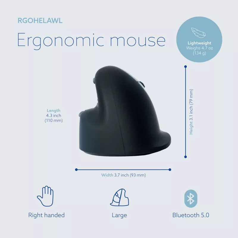 R-Go Tools Ergonomic pele R-Go HE Break with break software RGOHELAWL
