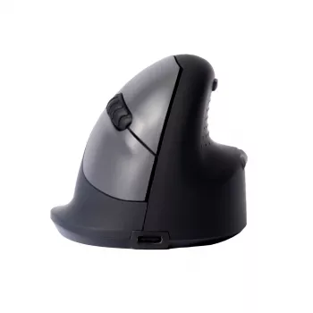 R-Go Tools ergonomiskā pele R-Go HE Break ar pārtraukuma programmatūru, vidēja (rokas izmērs 165-185 mm), labročiem, Bluetooth, melna