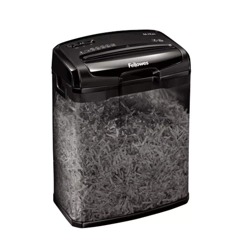 Fellowes M-7Cm dokumentu smalcinātājs, daļiņu griešana, melns