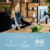 R-Go Tools Dokumentu turētājs R-Go Flex Read, ergonomisks, ar mīkstu putu plaukstas balstu, caurspīdīgs akrils