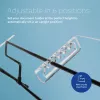R-Go Tools Dokumentu turētājs R-Go Flex Read, ergonomisks, ar mīkstu putu plaukstas balstu, caurspīdīgs akrils