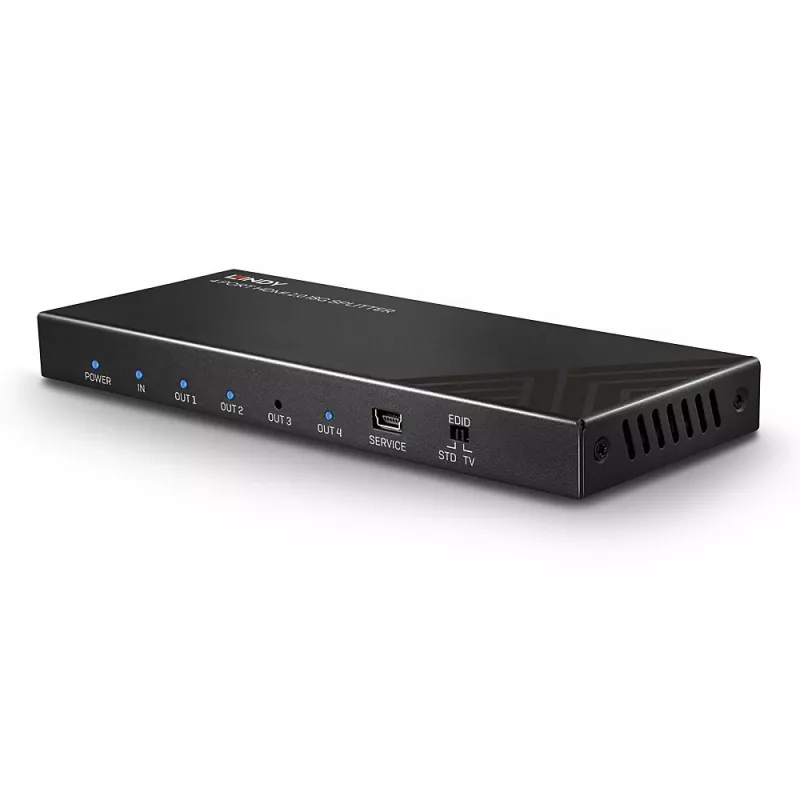 HDMI sadalītājs Lindy 4 portu HDMI 18G sadalītājs
