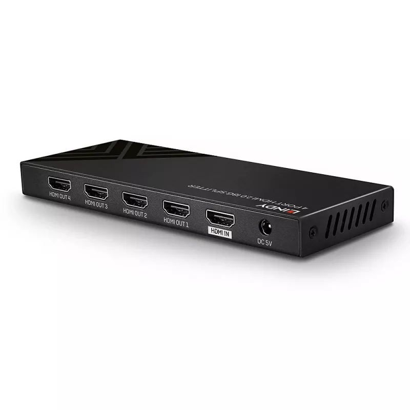 HDMI sadalītājs Lindy 4 portu HDMI 18G sadalītājs