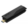 USB Stick MSI BE6500 WiFi7 USB 3.2 Gen 1 Dongle Melns