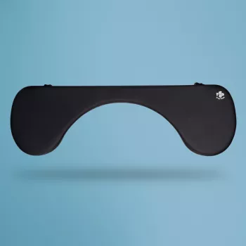 R-Go Tools roku balsts R-Go, ergonomisks, simetrisks, ar vēdera izgriezumu, mīksts putuplasts, melns