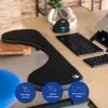 R-Go Tools roku balsts R-Go, ergonomisks, simetrisks, ar vēdera izgriezumu, mīksts putuplasts, melns
