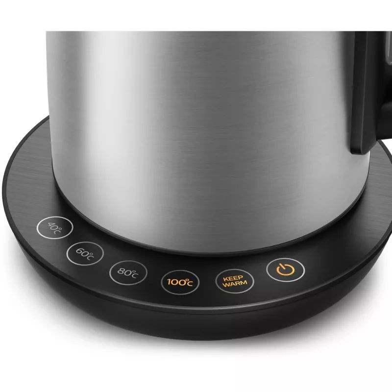 Elektriskā tējkanna Philips HD9359/90 1,7 L, 2200 W, nerūsējošā tērauda korpuss, melna metāliska