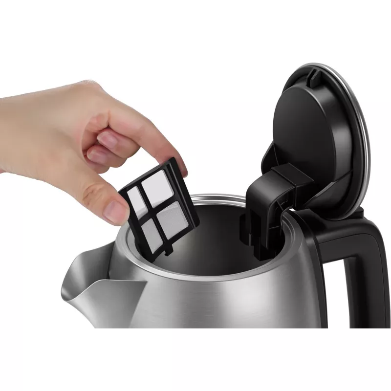 Elektriskā tējkanna Philips HD9359/90 1,7 L, 2200 W, nerūsējošā tērauda korpuss, melna metāliska
