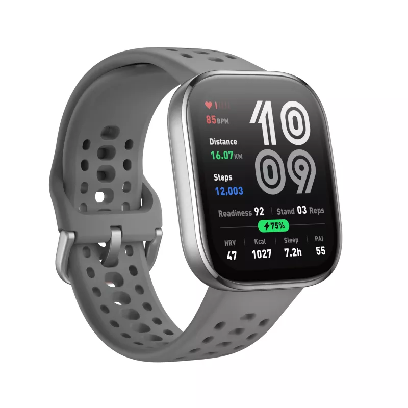 Amazfit Bip 6 Charcoal, 5 cm (1,97 collas), AMOLED, skārienjūtīgs, 512 GB, GPS, 27,9 g