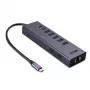 Lindy DST-Mini Duo USB-C klēpjdatora mini dokstacija ar 2x 4K HDMI