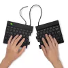 R-Go Tools ergonomiskā tastatūra R-Go Split Break v2 ar pārtraukumu programmatūru, ergonomiska dalīta tastatūra, QWERTY (UK), vadu savienojums, melna