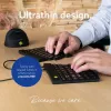 R-Go Tools ergonomiskā tastatūra R-Go Split Break v2 ar pārtraukumu programmatūru, ergonomiska dalīta tastatūra, QWERTY (UK), vadu savienojums, melna
