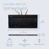 R-Go Tools ergonomiskā tastatūra R-Go Split Break v2 ar pārtraukumu programmatūru, ergonomiska dalīta tastatūra, QWERTY (UK), vadu savienojums, melna