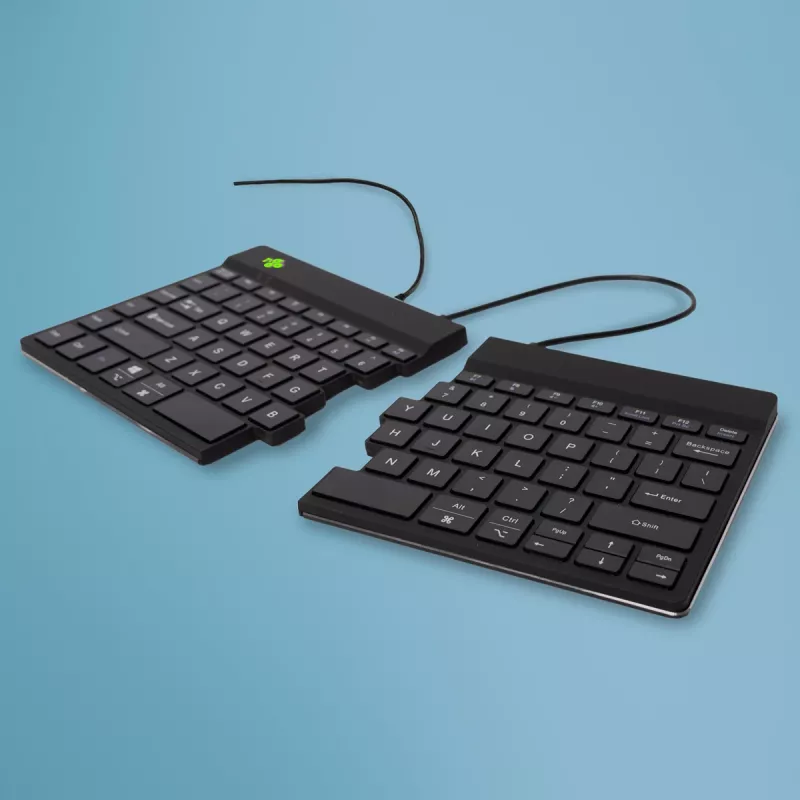 R-Go Tools Ergonomic tastatūra R-Go Split Break v2 with break software, ergonomic split tastatūra, QWERTY (US), Wired, Melns