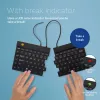 R-Go Tools Ergonomic tastatūra R-Go Split Break v2 with break software, ergonomic split tastatūra, QWERTY (US), Wired, Melns
