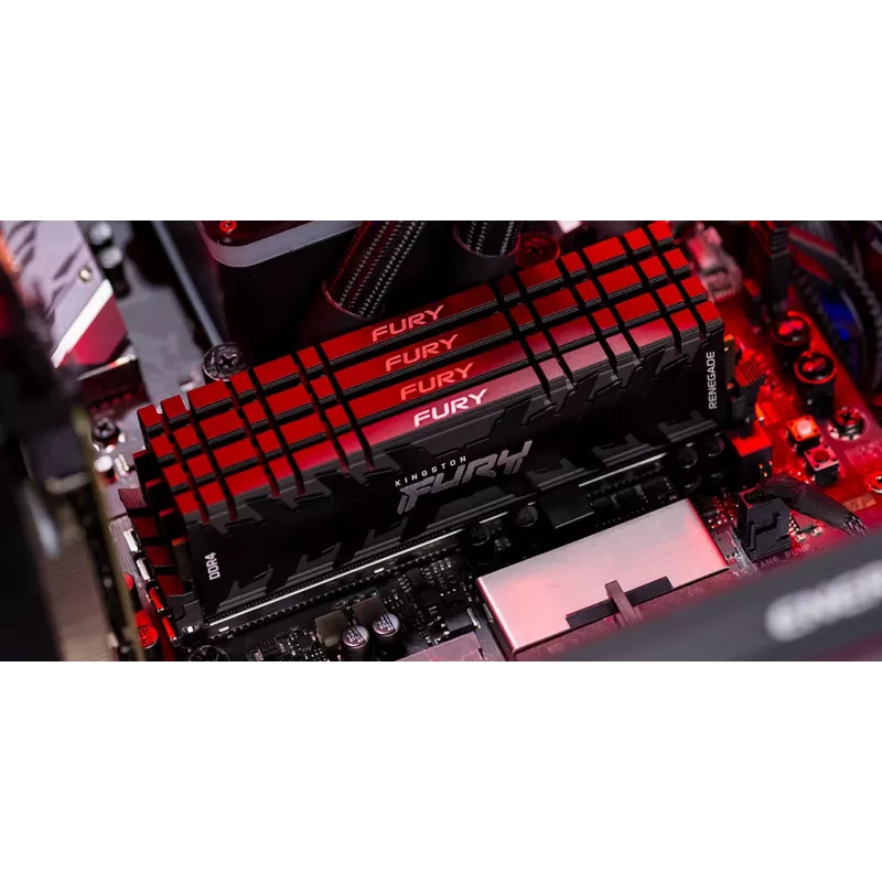 DIMM DDR4 16GB (2x8GB) Kingston FURY 3200MT/s 288-pin CL16 1.35V ar RGB radiatoru