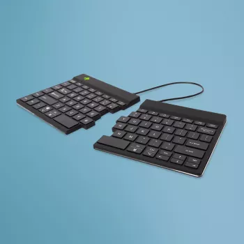 R-Go Tools Ergonomic tastatūra R-Go Split Break ar pārtraukumu programmatūru, ergonomiska dalīta klaviatūra, QWERTY (US), Bluetooth, melna