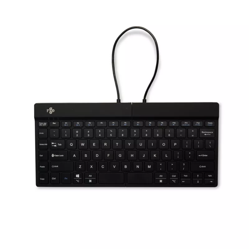 R-Go Tools Ergonomic tastatūra R-Go Split Break ar pārtraukumu programmatūru, ergonomiska dalīta klaviatūra, QWERTY (US), Bluetooth, melna