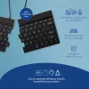 R-Go Tools Ergonomic tastatūra R-Go Split Break ar pārtraukumu programmatūru, ergonomiska dalīta klaviatūra, QWERTY (US), Bluetooth, melna