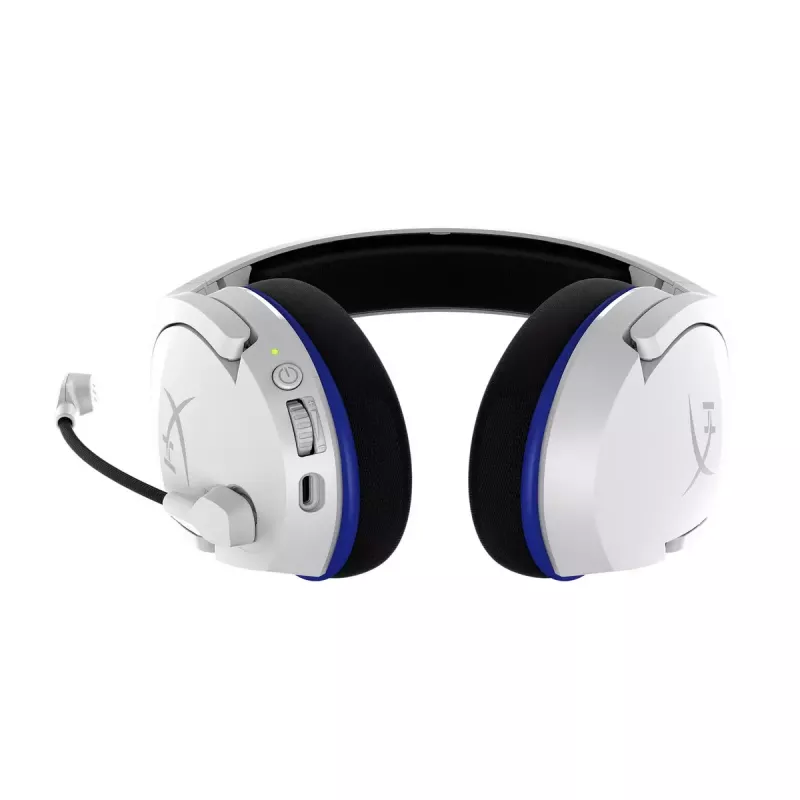 HyperX Cloud Stinger Core - bezvadu spēļu austiņas (balts-zils) - PS5-PS4